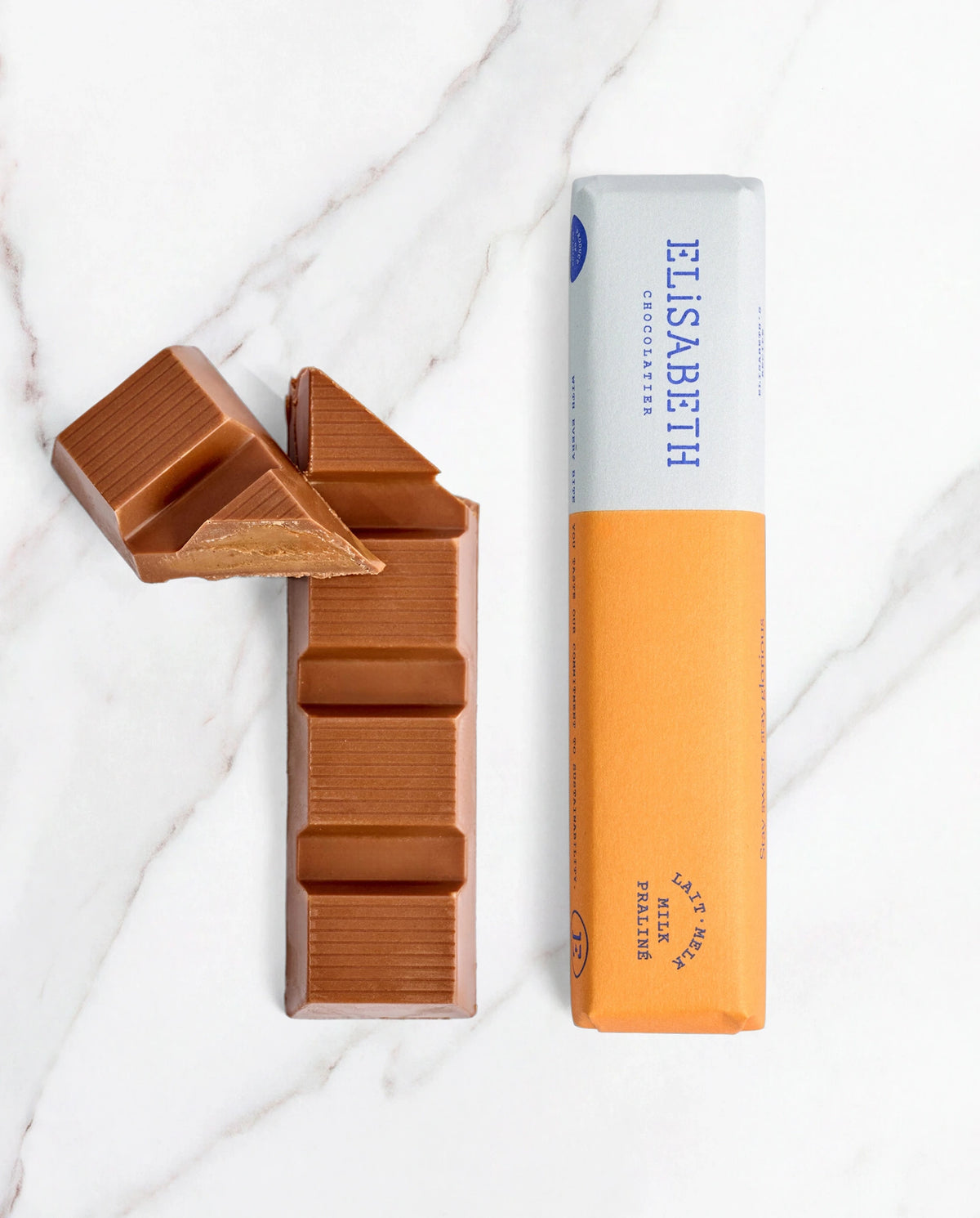 Melkchocoladereep met hazelnootpralinévulling