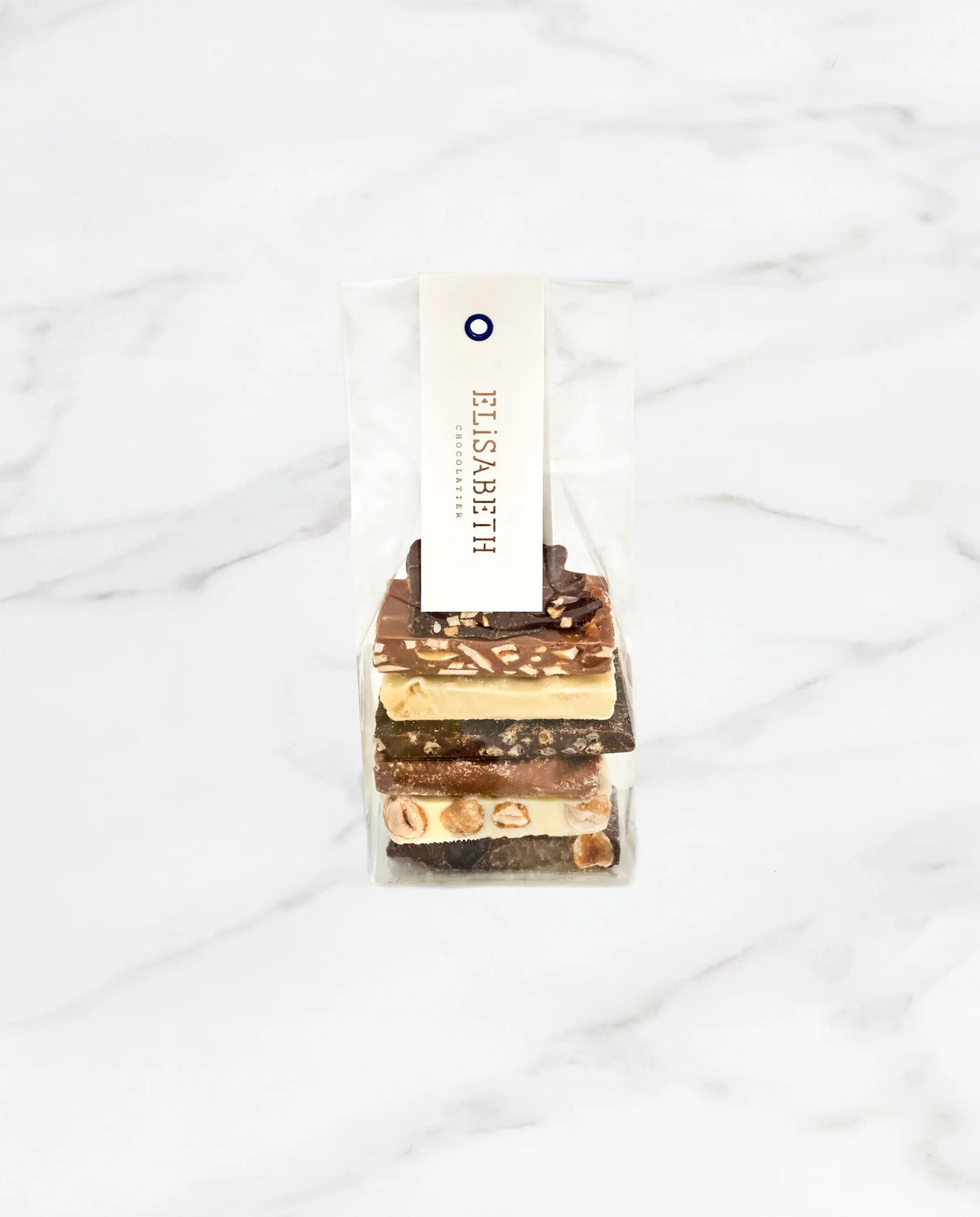 Mix van chocoladebrokken (klein) - donkere, melk- en witte chocolade