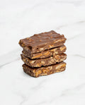 Milk chocolate chunks with caramelised almonds