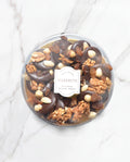 Mendiants met donkere chocolade