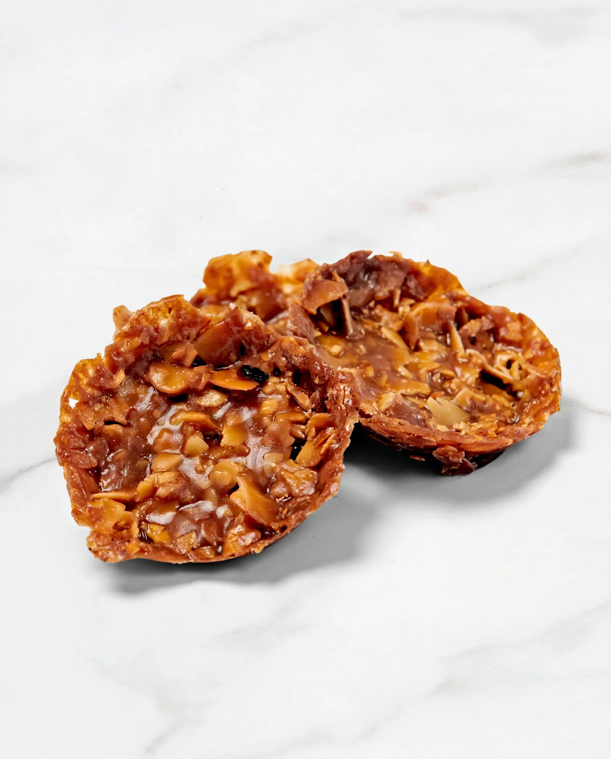 Florentines met gekaramelliseerde amandelen