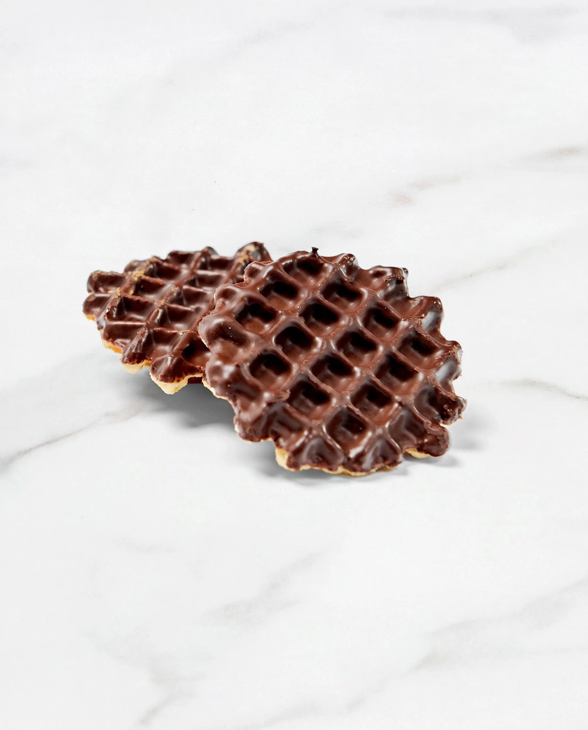 Krokante boterwafels met chocolade, verpakking