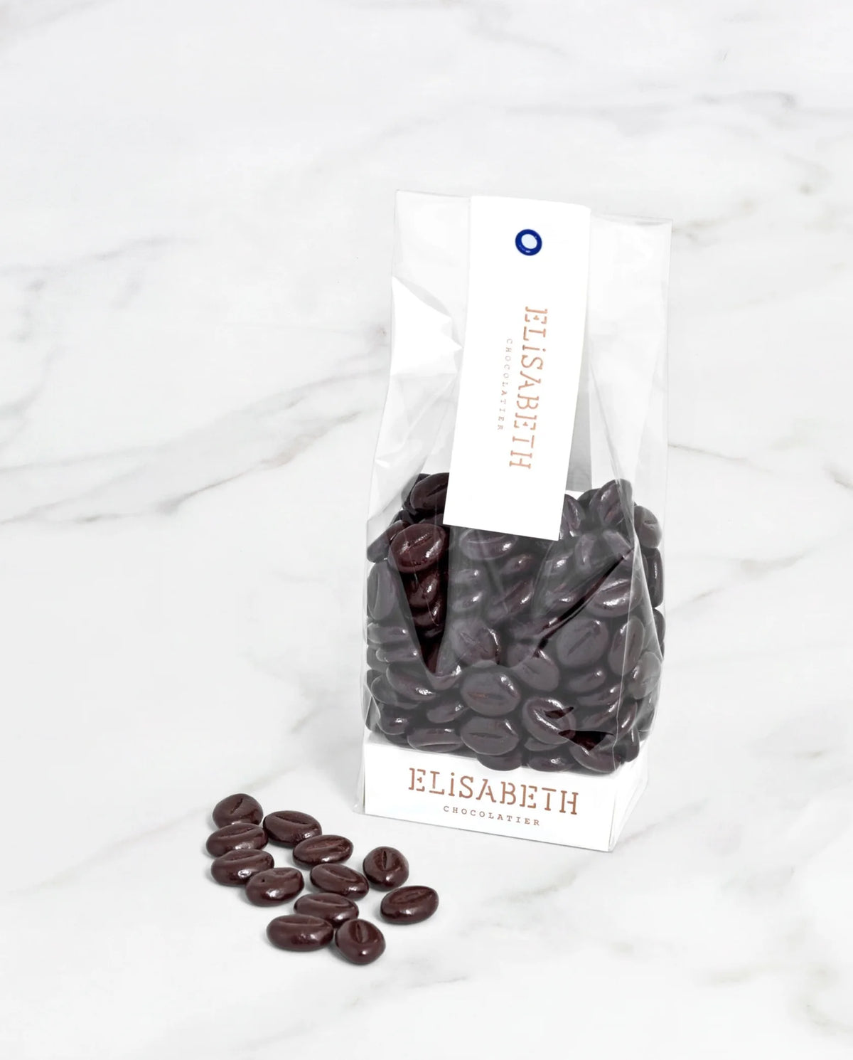 Donkere chocolade koffieboontjes