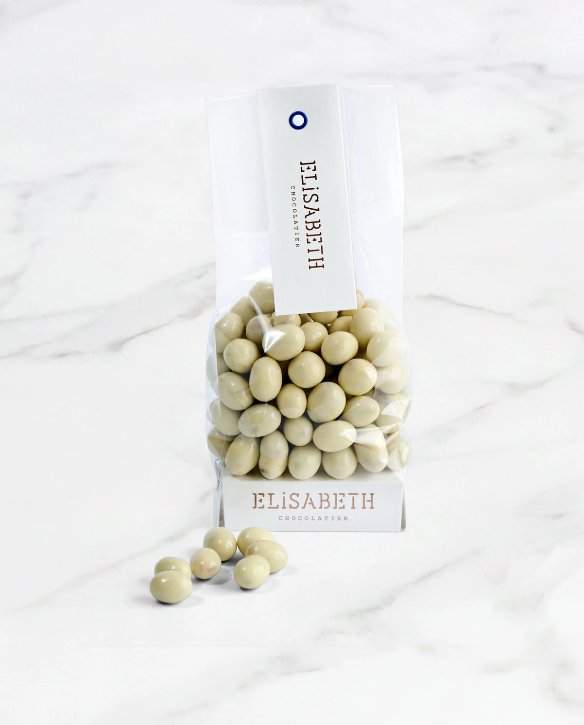 Pistachenoten met witte chocolade en karamel