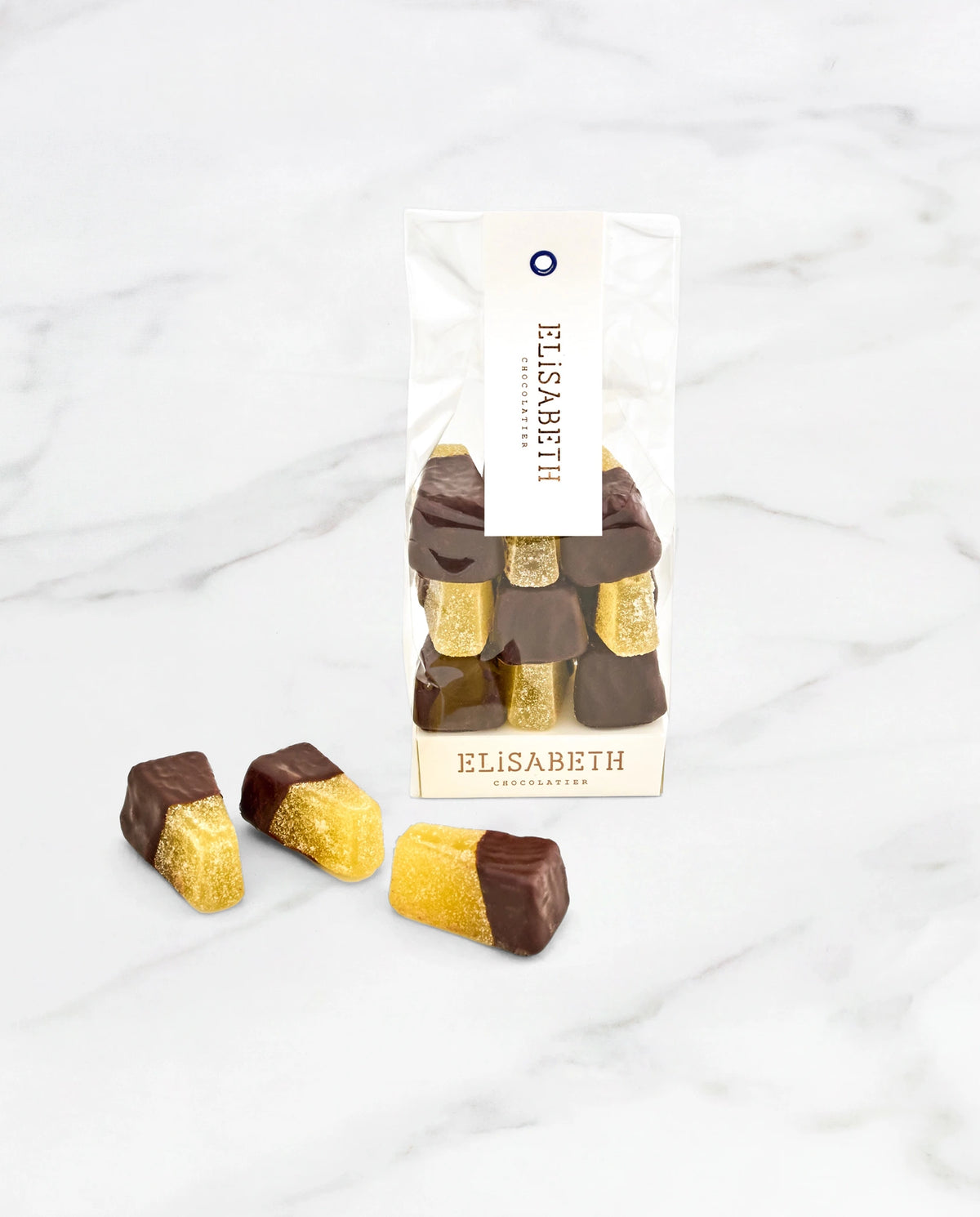 Ananaspunten met chocolade
