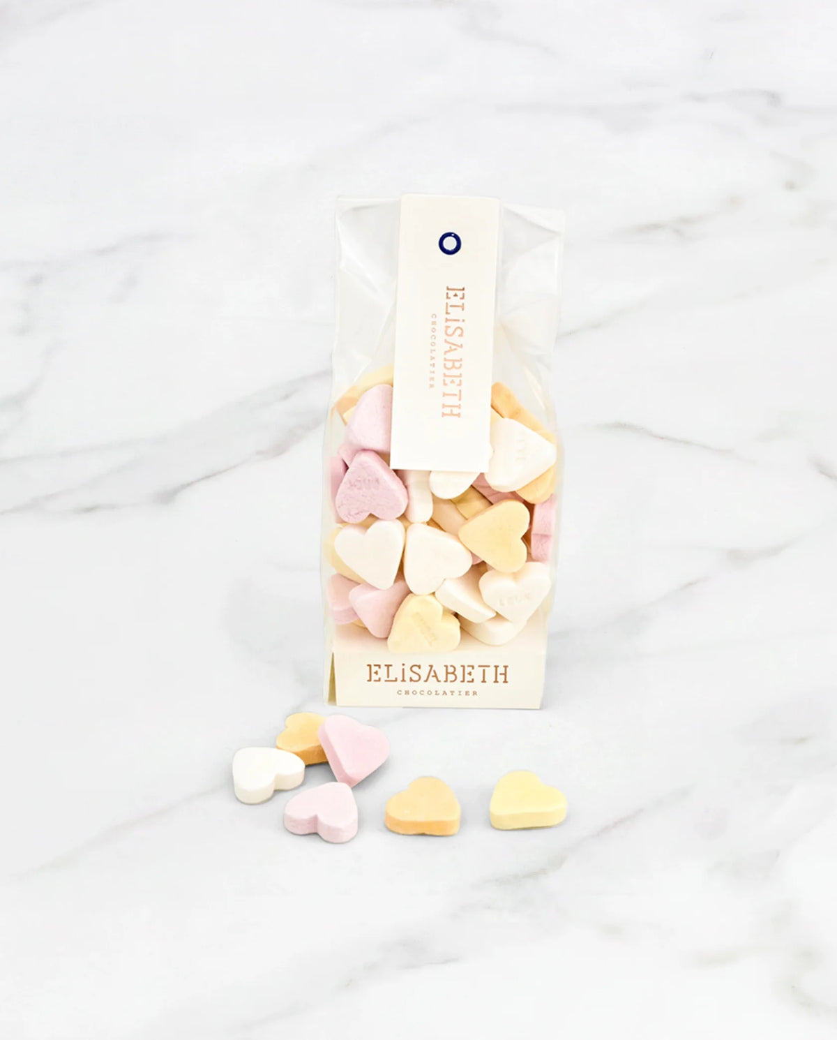 Sugar hearts with messages