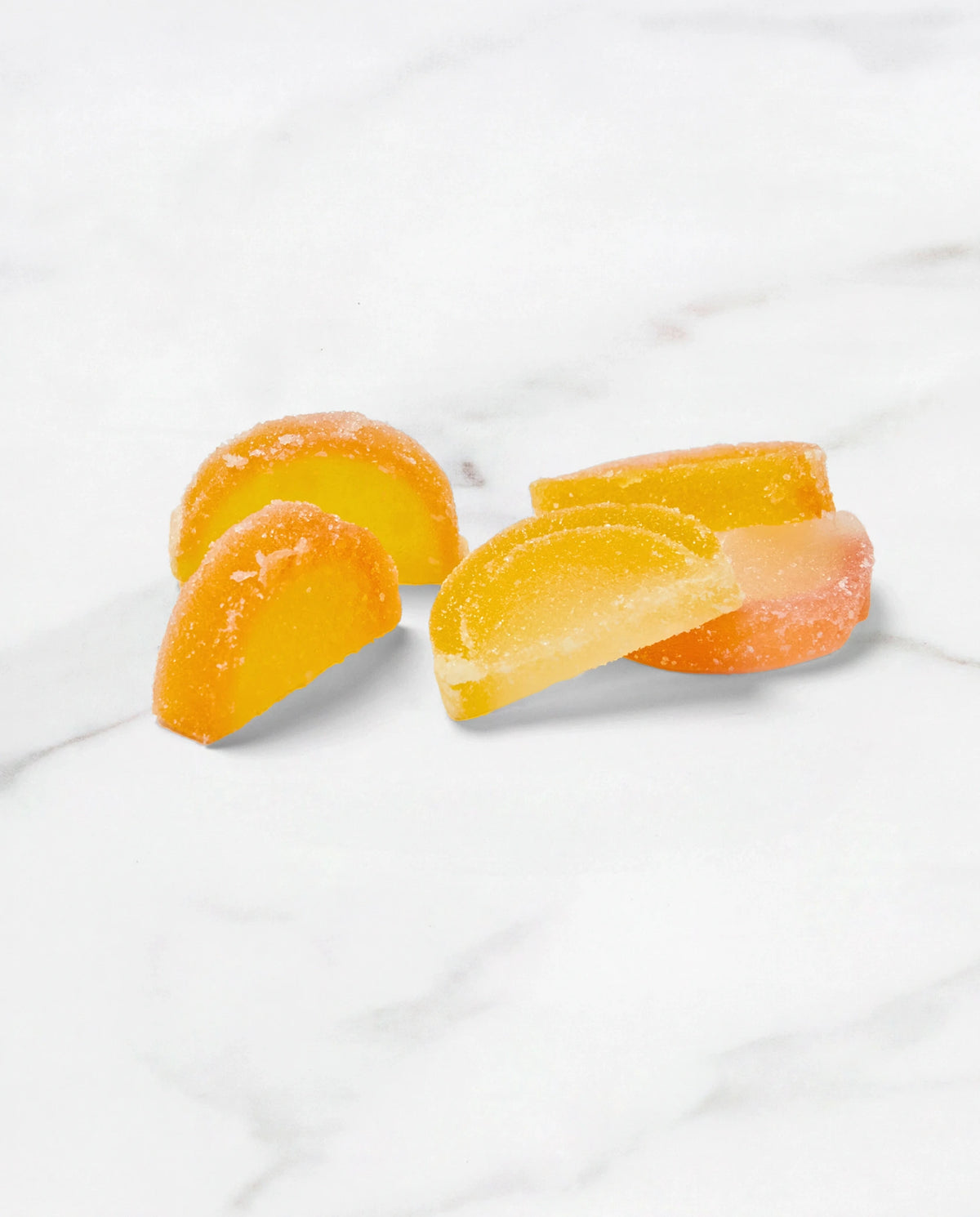 Fruit slices with agar-agar, detail