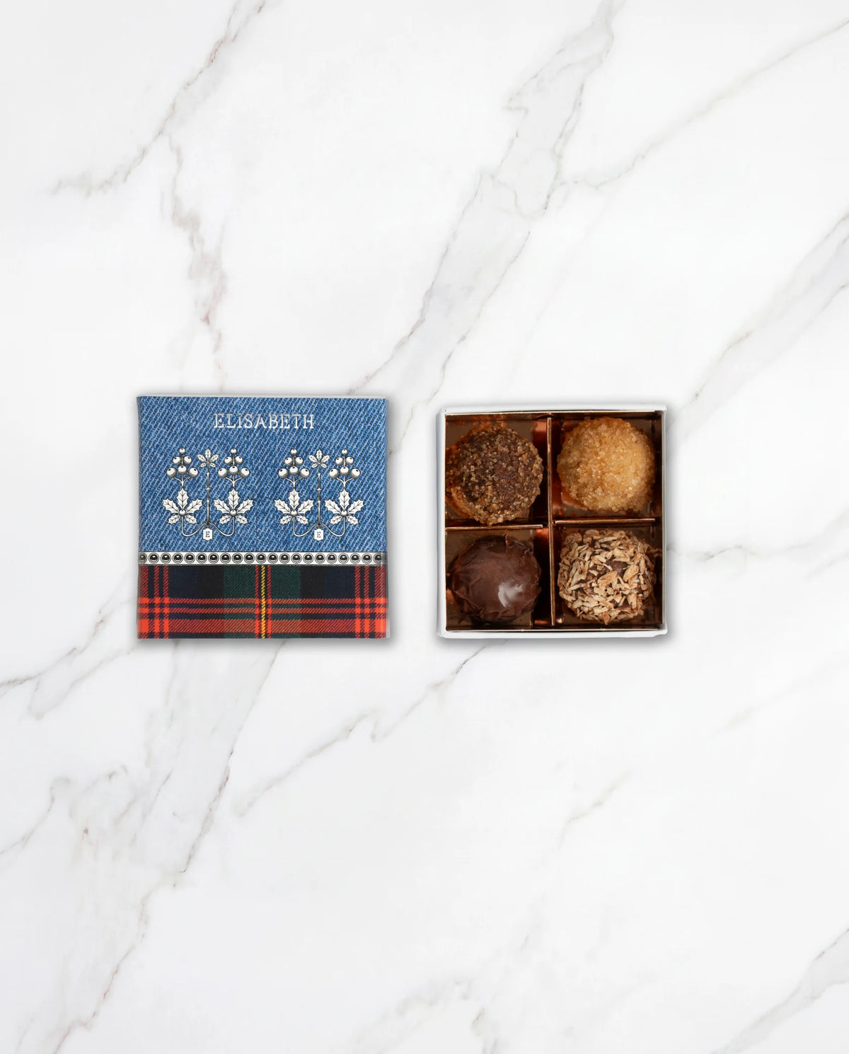Not just a truffle (kerst) - geschenkdoos met 4 chocoladetruffels