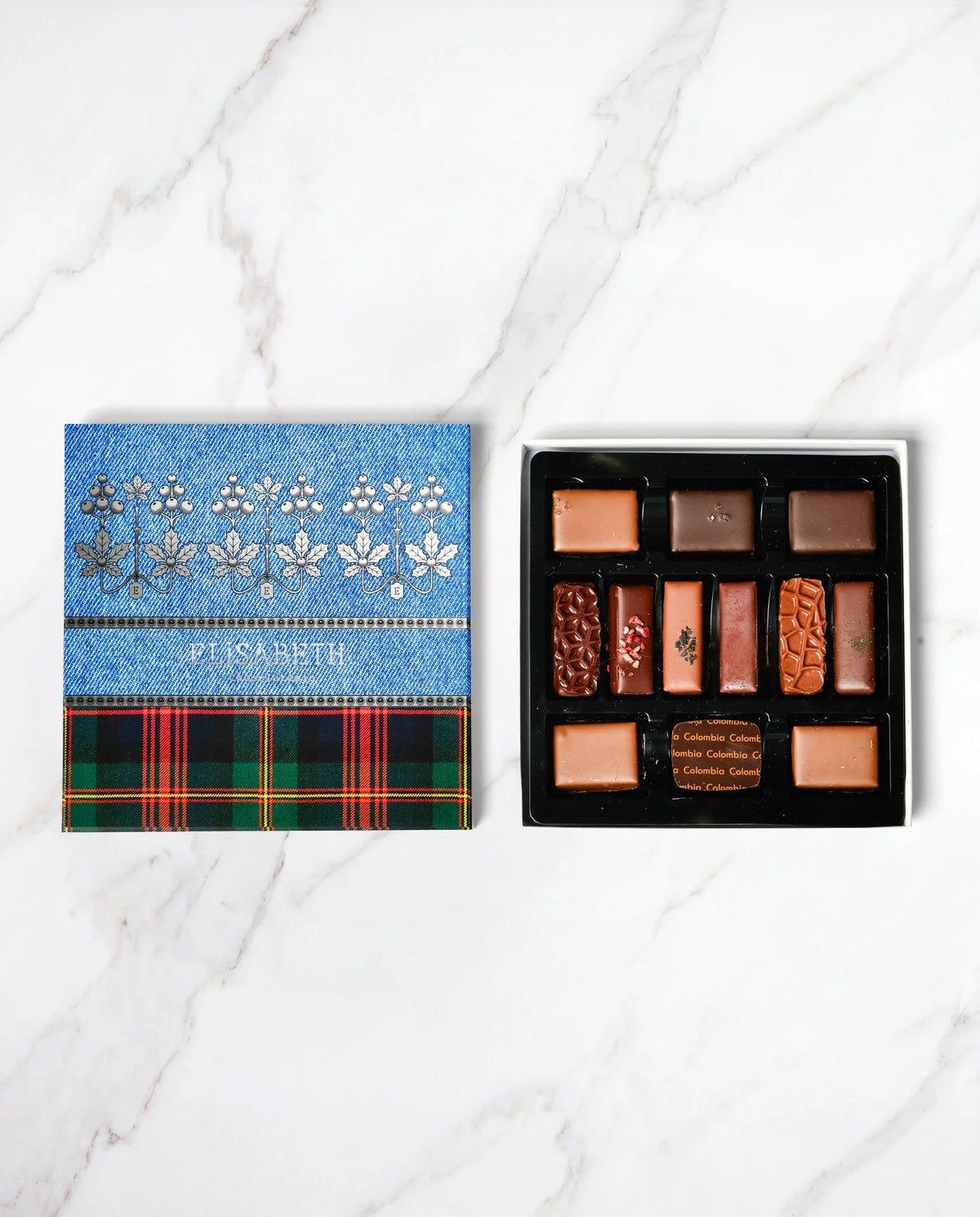 Tentations (kerst) - geschenkdoos met 12 Belgische pralines