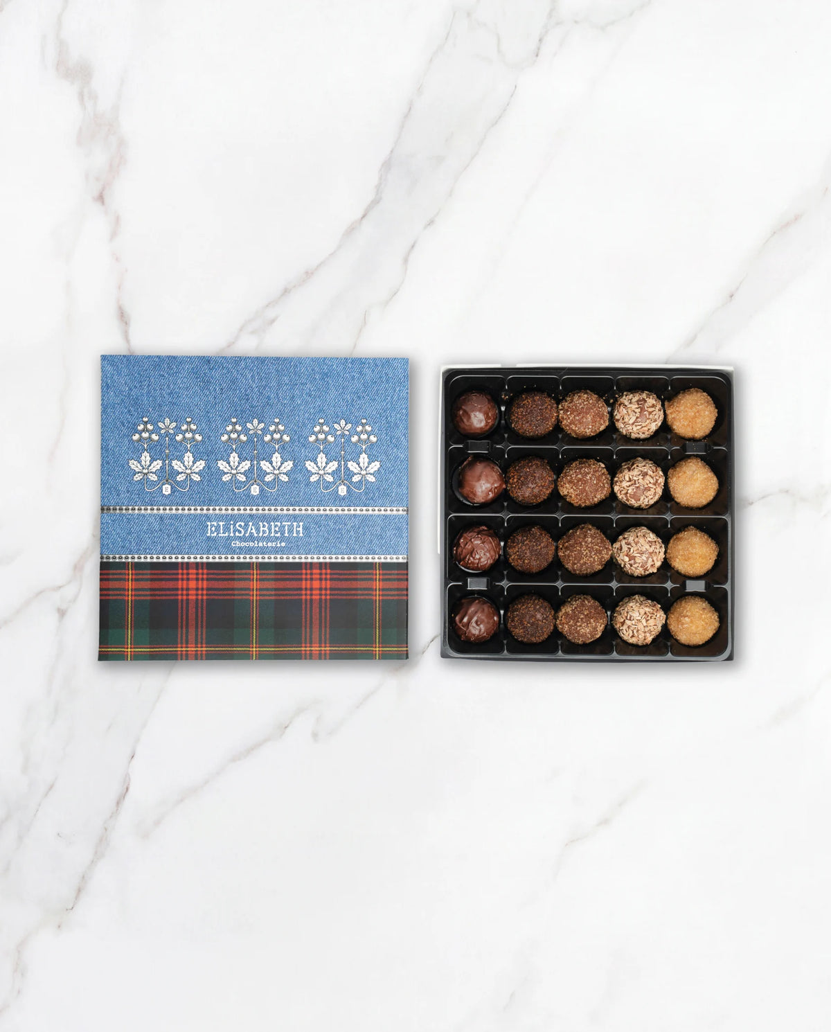 Truffle Mania (kerst) - geschenkdoos met 20 chocoladetruffels